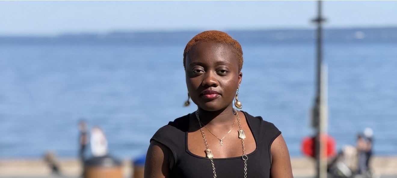 Still from the film Effervescence — Marie-Paul by the water